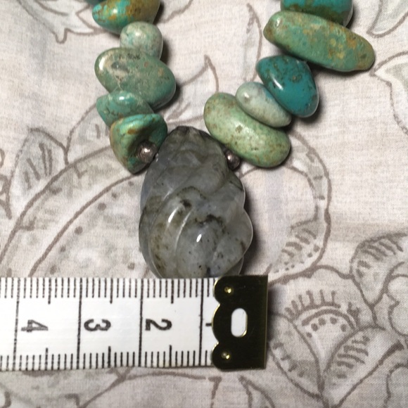 Turquoise Sterling Silver Necklace - Picture 4 of 4